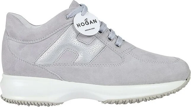 Hogan Interactive Round Toe Lace-Up Sneakers