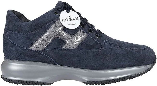 Hogan Interactive Round Toe Lace-Up Sneakers