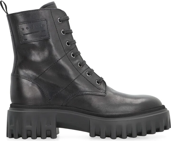 Hogan Leather Ankle Boots - Image 2