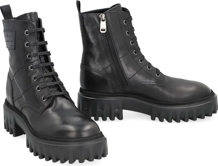 Hogan Leather Ankle Boots - Image 3