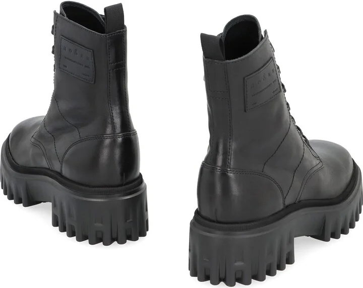 Hogan Leather Ankle Boots - Image 4