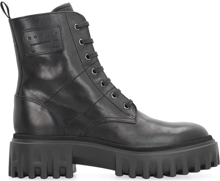 Hogan Leather Ankle Boots