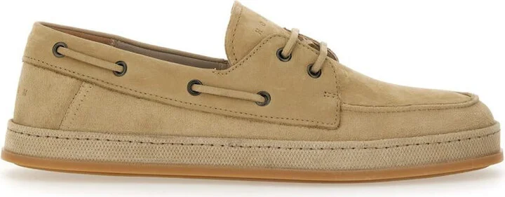 Hogan Leather Boat Moccasin