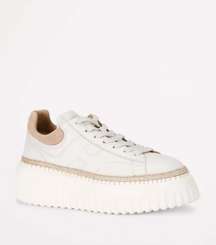 Hogan Leather H-Stripes Platform Sneakers - Image 3