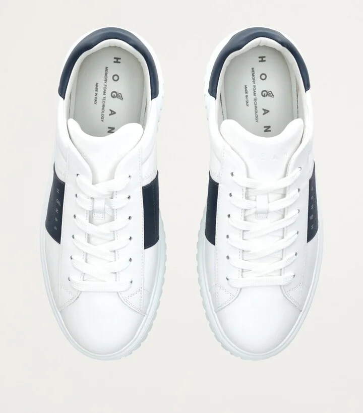 Hogan Leather H-Stripes Sneakers - Image 4