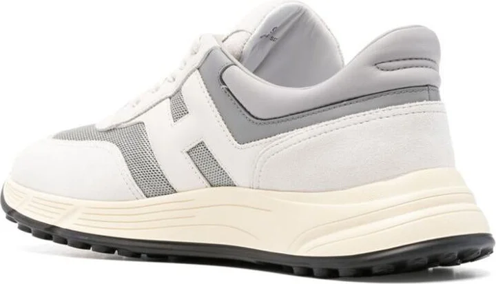 Hogan Leather Sneakers In White And Grey - Image 3