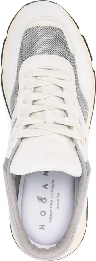 Hogan Leather Sneakers In White And Grey - Image 4