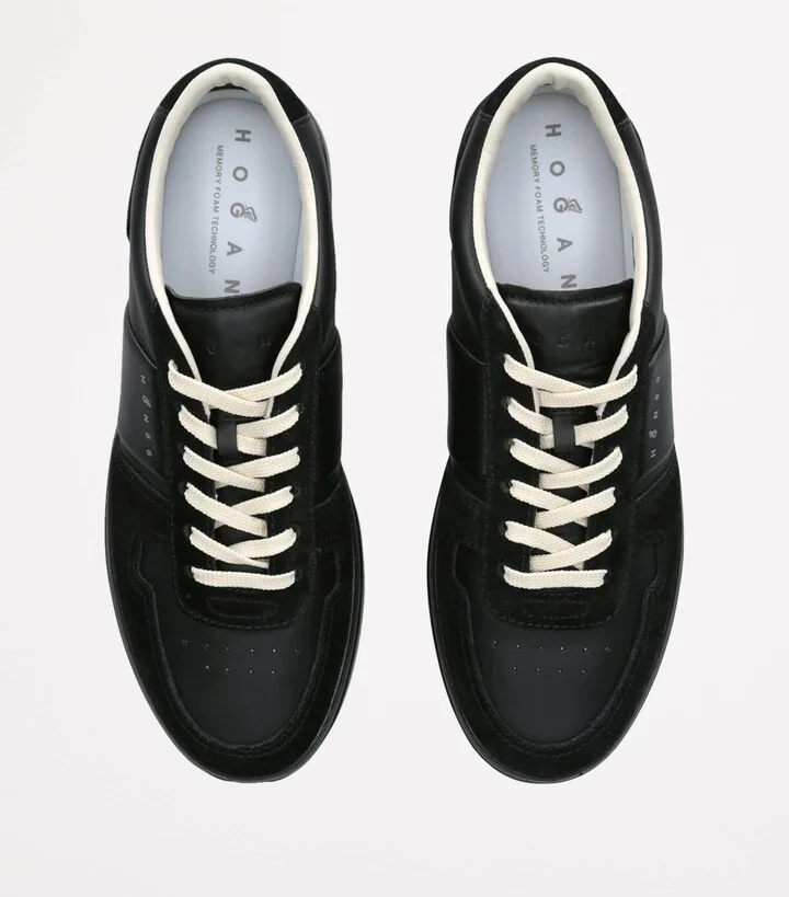Hogan Leather-Suede H-Tv Sneakers - Image 4
