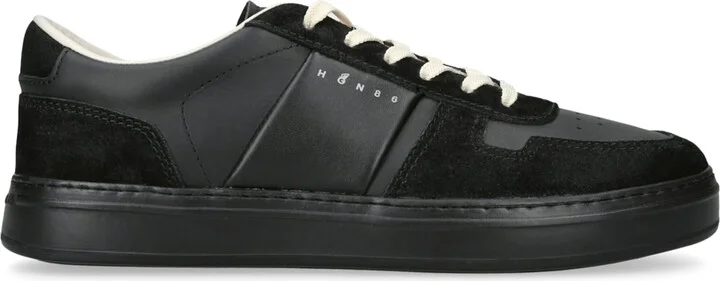 Hogan Leather-Suede H-Tv Sneakers
