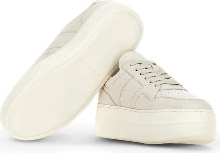 Hogan Light Beige Calf Leather Sneakers - Image 4
