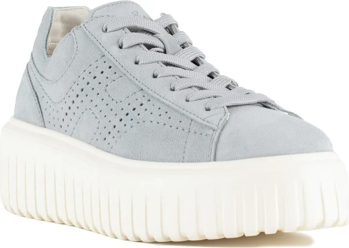 Hogan Light Blue H-Stripes Sneakers - Image 3
