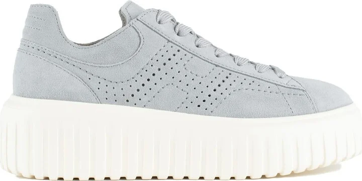 Hogan Light Blue H-Stripes Sneakers