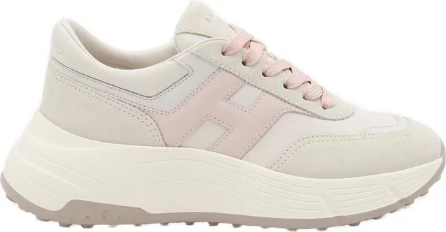 Hogan Logo Detailed Lace-Up Sneakers