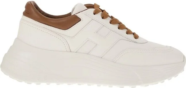 Hogan Logo Detailed Lace-Up Sneakers