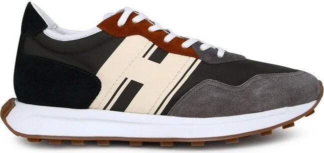 Hogan Logo Detailed Lace-Up Sneakers