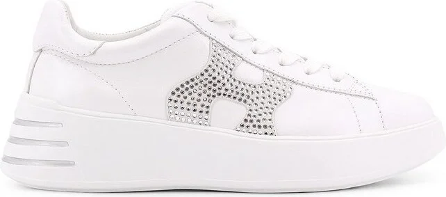 Hogan Logo Embellished Lace-Up Sneakers