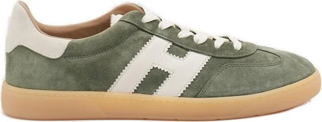 Hogan Logo Embossed Lace-Up Sneakers