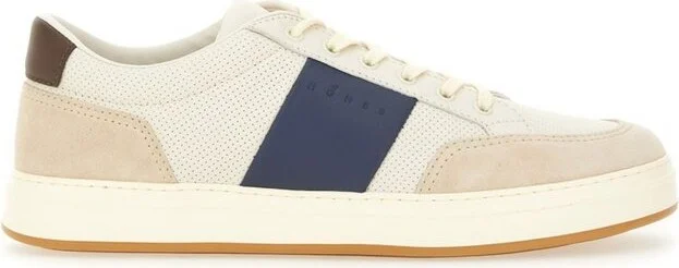 Hogan Logo Embossed Lace-Up Sneakers