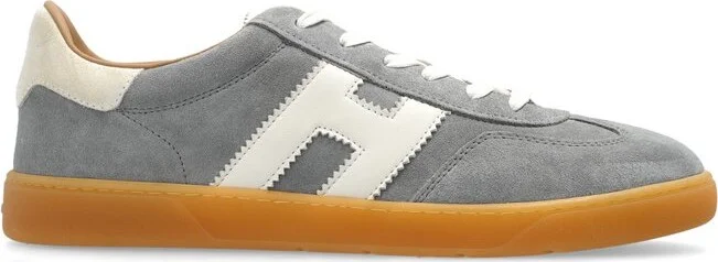 Hogan Logo Embossed Lace-Up Sneakers