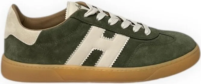 Hogan Logo Embossed Lace-Up Sneakers