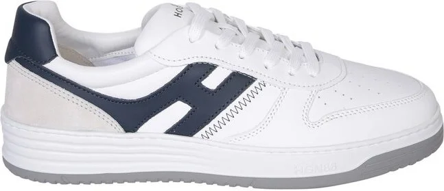 Hogan Logo Patch Lace-Up Sneakers