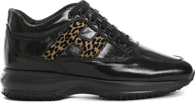 Hogan Logo Patch Low-Top Sneakers