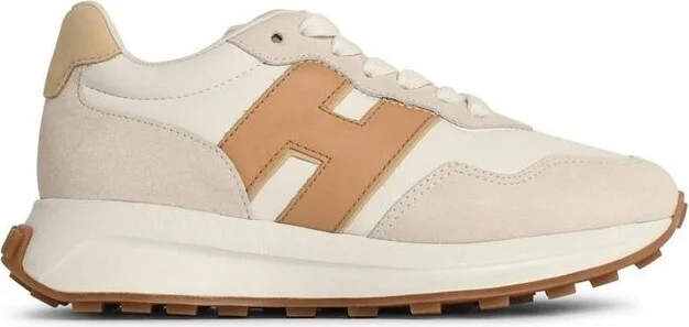 Hogan Logo Patch Panelled Sneakers