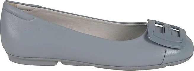 Hogan Logo-Plaque Slip-On Ballerina Shoes