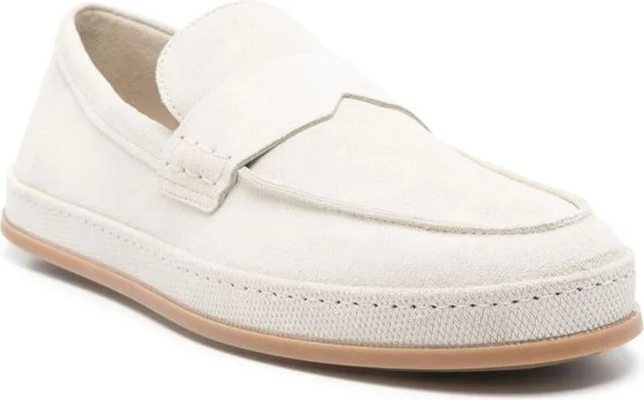 Hogan Moccasins In Beige Suede - Image 2