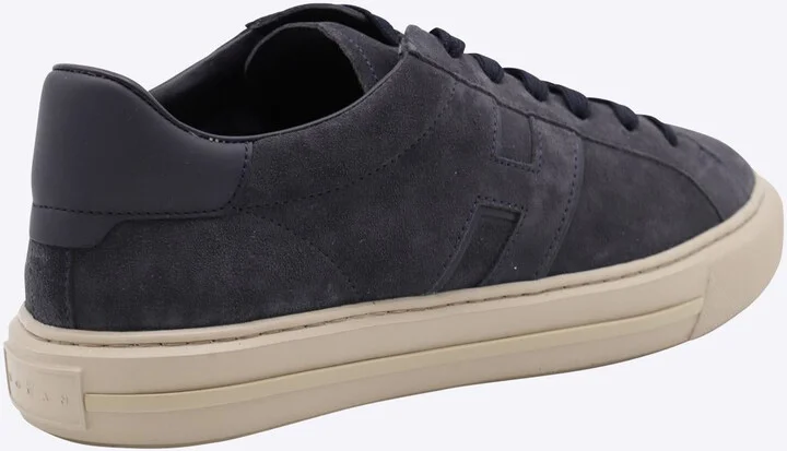 Hogan Navy Blue Leather Sneakers - Image 3
