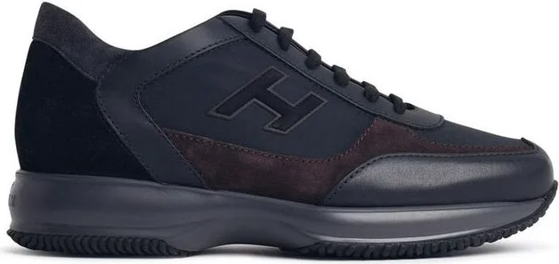 Hogan Panelled Lace-Up Sneakers
