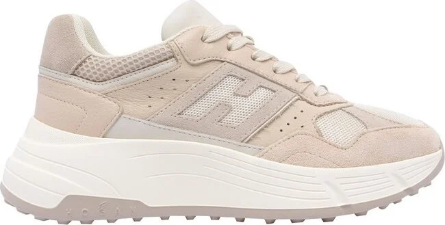 Hogan Panelled Lace-Up Sneakers