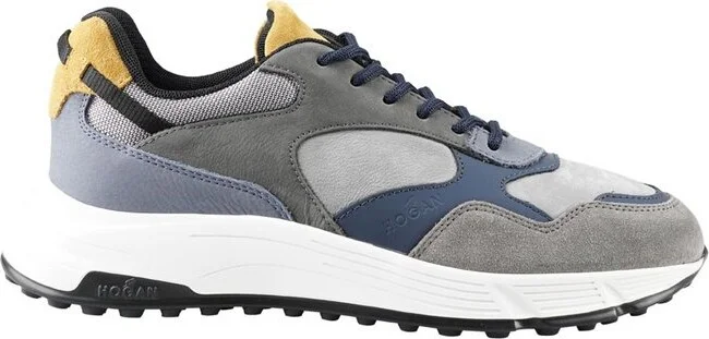 Hogan Panelled Lace-Up Sneakers