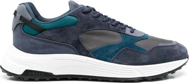 Hogan Panelled Lace-Up Sneakers