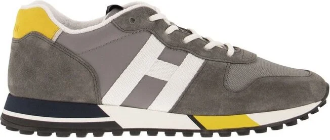 Hogan Panelled Lace-Up Sneakers
