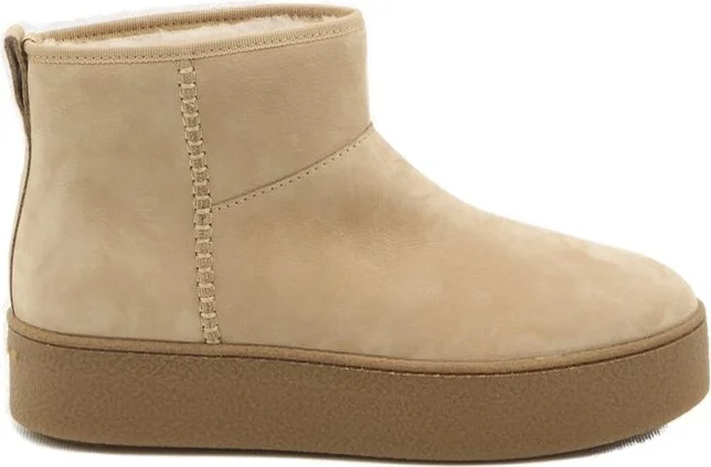 Hogan Platform Shearling Ankle Boots