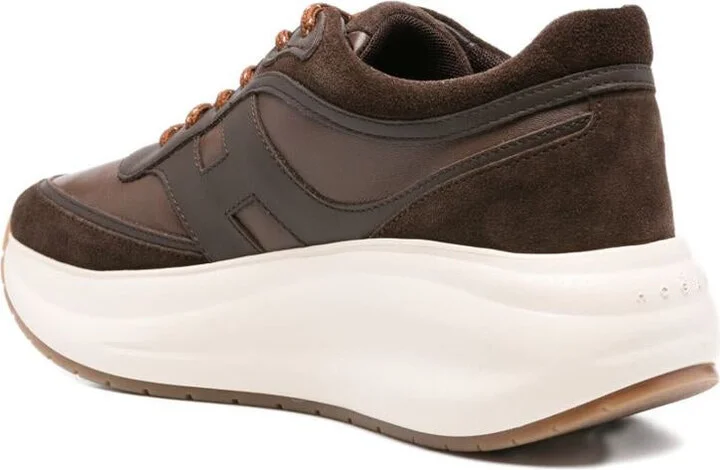 Hogan 'Rebel' Calf Leather Sneakers In Ivory - Image 2