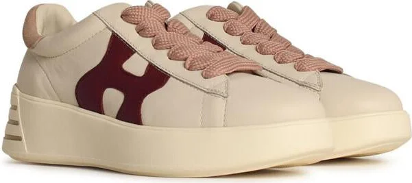 Hogan 'Rebel H564' Ivory Leather Sneakers - Image 2
