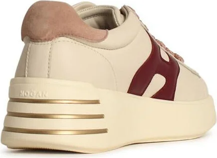 Hogan 'Rebel H564' Ivory Leather Sneakers - Image 3