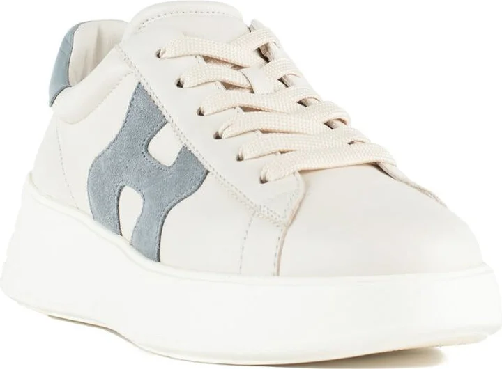 Hogan Rebel Ivory And Light Blue Sneakers - Image 3