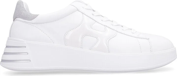 Hogan Rebel Leather Low-Top Sneakers - Image 2
