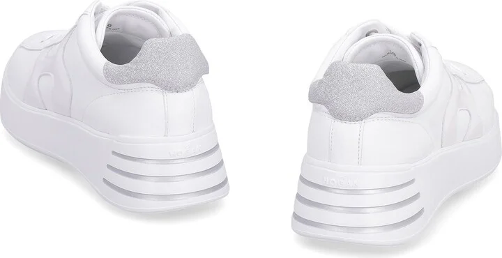 Hogan Rebel Leather Low-Top Sneakers - Image 4