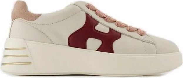 Hogan Rebel Logo Patch Lace-Up Sneakers