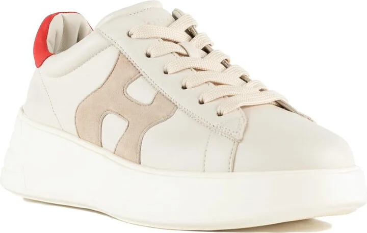 Hogan Rebel Sneakers Ivory And Red - Image 3