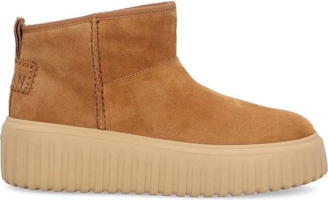 Hogan Round Toe Ankle Boots