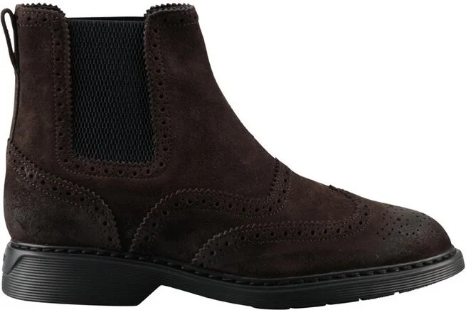 Hogan Round-Toe Chelsea Boots