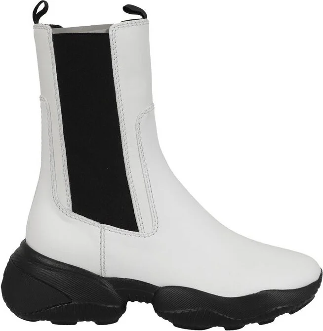 Hogan Round Toe Chunky Boots