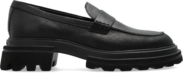 Hogan Round Toe Chunky Loafers