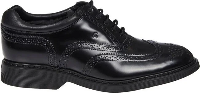Hogan Round Toe Lace-Up Brogues