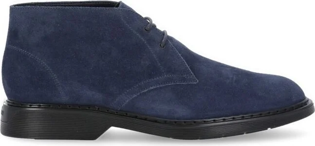 Hogan Round-Toe Lace-Up Desert Boots